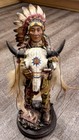 Native American Indian Statue Figure Hard Resin