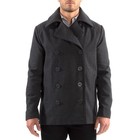 Alpine Swiss Mason Mens Wool Blend Pea Coat Jacket Double Breasted Dress Coat