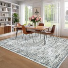 8x10 Rug Washable Vintage Distressed Oriental Large Rug Soft Bedroom Carpet N   