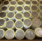  10 Kennedy Half Dollar Unsearched Loomis Bank Rolls 20 Coin Roll