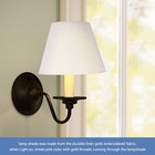 Lamp Shade Linen Fabric White Lamp Shade Small 5 Inch Top Diameter X 9 Inch1616