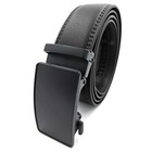 Genuine Leather Mens Ratchet Belt Belts For Men Adjustable Automatic Buckle