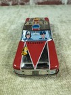 Vintage Tin Litho Friction Fire Dept  Chief Car Toy - Japan Works