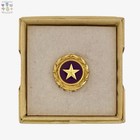 Next Of Kin Gold Star Lapel Pin Killed In Action August 1947 Box Purple Heart