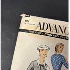 Vintage 1950 s Advance 8112 Sewing Pattern Misses Dress Size 16 Htf Rare
