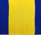 Antique Silk Parade Flag Sweden Cloth Swedish Art Vintage Union Mark Scandinavia