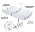Munchkin Secure Grip Waterproof Diaper Changing Pad For Nursery Changing Table