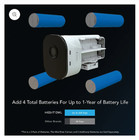 2 X Original Batteries 2600 Mah Ba-li1865-cn8 For Night Owl Bwnip2 Series Camera