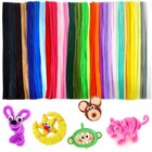 300pcs Pipe Cleaners For Crafts 30 Assorted Color  Multicolor Chenille Stems 7mm