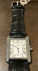 Pablo Raez 40mm Black Leather Men s Big Square Tank Quartz Watch Ships From Usa