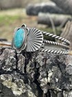 Older Vintage Navajo Turquoise Sterling Silver Bracelet Cuff 6 - 6 5    Flexible