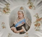 Antique Queen Victoria Portrait 1897 Diamond Jubilee Plate With Scalloped Rim