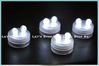 10 White Super Bright Dual Led Submersible Wedding Feather Floral Tea Vase Light