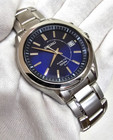 Seiko Kinetic 41mm Blue Dial Ss Men s Watch Ska521 - Store Display