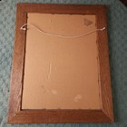 Vintage 1980 Miller Lite Cold Beer Bar Mirror Large Oak Framed Sign 29 5x23 5