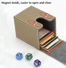 Premium Card Deck Box Magnetic Flip Case Holder For Mtg Pokemon Card Storage Box