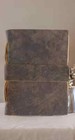 Vintage Leather Journal  Blank Spell Book Of Shadows  Grimoire Travel Notebook