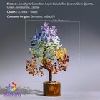 7 Chakra Crystal Tree Of Life     Handmade Healing Gemstone Bonsai For Posit