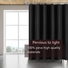 Black Shower Curtain Liner  4g Peva Shower Liner  Plastic Waterproof Shower Curt