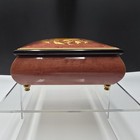 Reuge Swiss Musical Movement Wood Can You Feel The Love Floral Jewelry Music Box