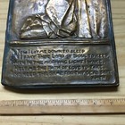 Vintage Antique Copper Relief Children s Bedtime Prayer Wall Hanging Plaque 12 h