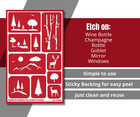 Outdoor Nature Landscapes Wildlife Glass Etching Stencils Reusable Armour Etch