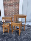 Vintage Asian Oriental Nesting Wood Carved Side End Tables  Glass Top 4 Pc