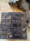 8 Vtg Letter Press Stamps Wood   Metal Printing Blocks Acme Tags Idaho Utah Crop