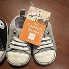  2  Pair Infant Baby Canvas Shoes Boy Girl Soft Sole Size Fashion Cute 6-12 Mos