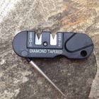 Outdoor Pocket Edc Folding Diamond Carbide Ceramic Tapered Knife Sharpener Fine