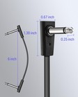 Donner Flat Patch Cables For Guitar Effect Pedal 6 Inch Save 6 Inch  Black
