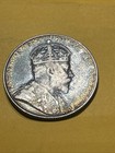 1904-h Newfoundland Edward Vii Silver 50 Cents Heaton Mint Coin Cleaned Canada