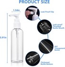 4 Pack 3 4 Oz  100ml  Tsa Approved Travel Pump Bottles For Toiletries Clear 
