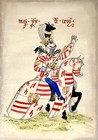 Hand Painted Old Look Miniature Leaf Coats Of Arms German Knights