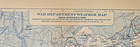Antique 1876 U s  Army Signal Service Weather Map Showing Winds 11x9