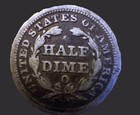 1853 Seated Liberty Half Dime W arrows Silver Business Strike New Orleans Mint 