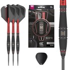 Professional Steel Tip Darts Set - 90  Tungsten  Swiss Points  Red   Black  21g-
