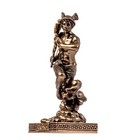 Hermes Mercury God Zeus Son Roman Miniature Cold Cast Bronze Statue Figurine 3 4