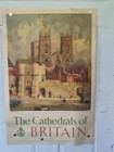 Britain Cathedrals Of Britain Poster 20x30  Uk Travel Association Vtg Minster 