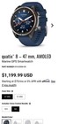 Garmin Quatix 8 47mm Marine Nautical Gps Watch Amoled Blue  010-02904-50  - New 