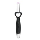 2 Pack Grill Lighter Electric Arc Bottle Opener Usb Rechargeable Windproof Grey
