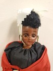 Vintage Marie Laveau Voodoo Queen New Orleans Souvenir Doll With Spider Skeleton