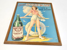Rare Original Drink Sober Up Soda Hangover Cure 1940s Advertising Cardboard Sign