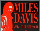 Miles Davis Mega Rare Vintage Original Poitiers 1989 Jazz Concert Poster  huge 