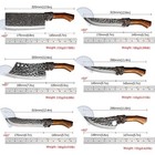 8 Pcs Stainless Steel Professional Kitchen Chef Knife Set With Boning Scissors