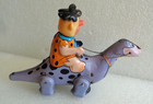 Vintage 1962 Marx Linemar Flintstones Fred On Dino Wind Up Tin Toy Works Japan