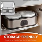 Yogurt Maker With Two Containers  Adjustable Temperature   Time Control