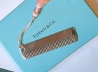 Tiffany   Co Sterling Silver Baby Comb 925 Italy Monogrammed Vintage