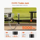 A Frame Trailer Jack Bolt On Trailer Tongue Jack 5000 Lbs 15-inch Travel