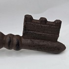 13 l Cast Iron Skeleton Key Wall Decor Hanging Heavy Victorian Vtg Rustic Patina